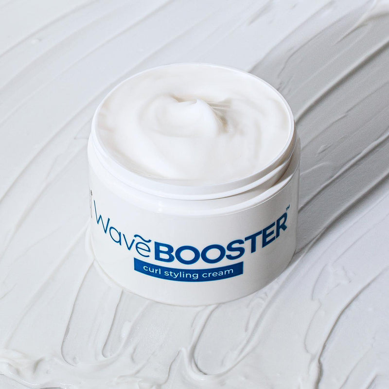 Wave Booster Moisturizing Curl Cream & Styling Lotion for Waves Curls Coils 8 Oz