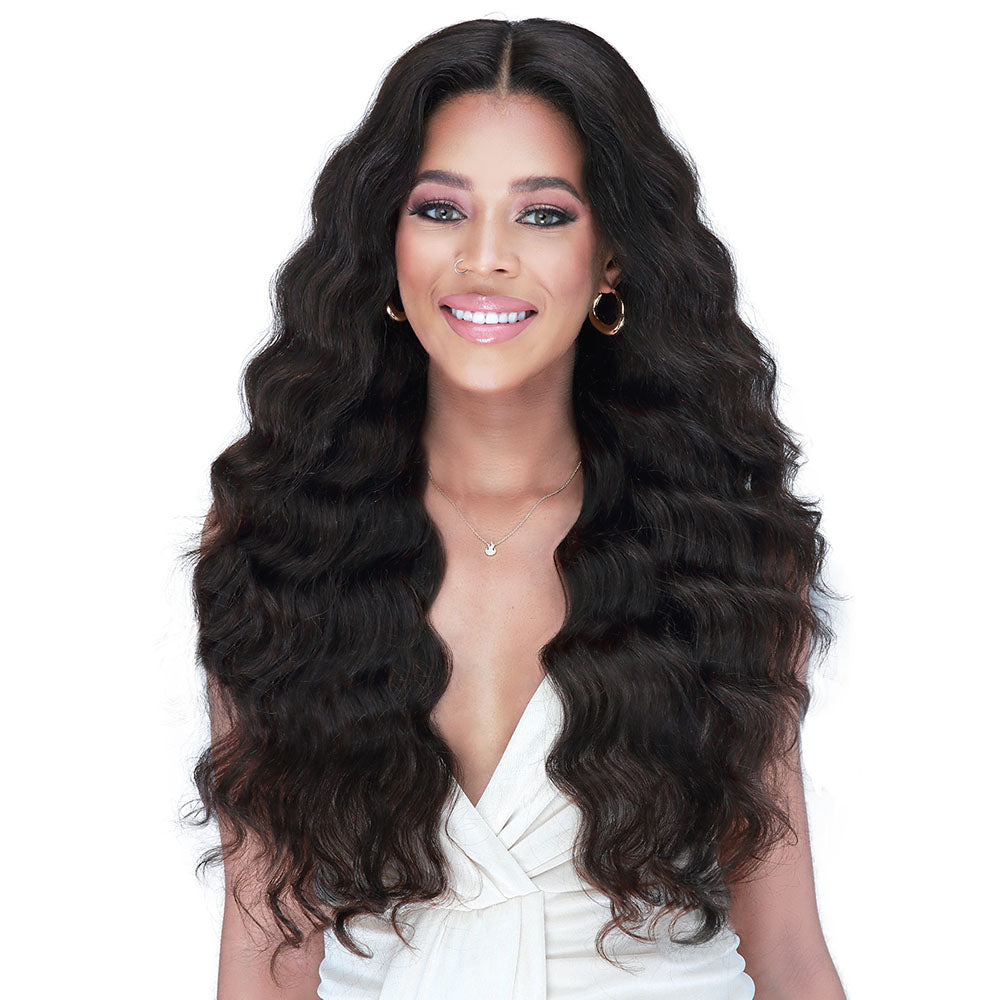 Bobbi Boss 100 Unprocessed Human Hair 13x4 360 HD Lace Wig MHLF516L NAHLA 24