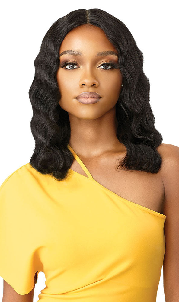 Outre The Daily Wig 100% Unprocessed Human Hair Lace Part Wig OCEAN BODY 16" | Hair Crown Beauty Supply