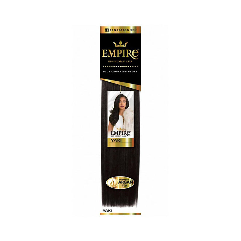 Sensationnel Empire Yaki 100% Human Hair Weave 8" | Hair Crown Beauty Supply