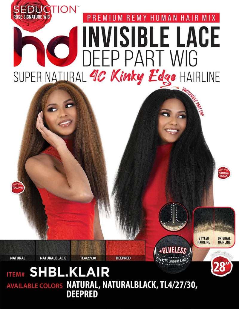 Seduction Rose Signature HD Invisible Lace Deep Part Wig SHBL.KLAIR | Hair Crown Beauty Supply