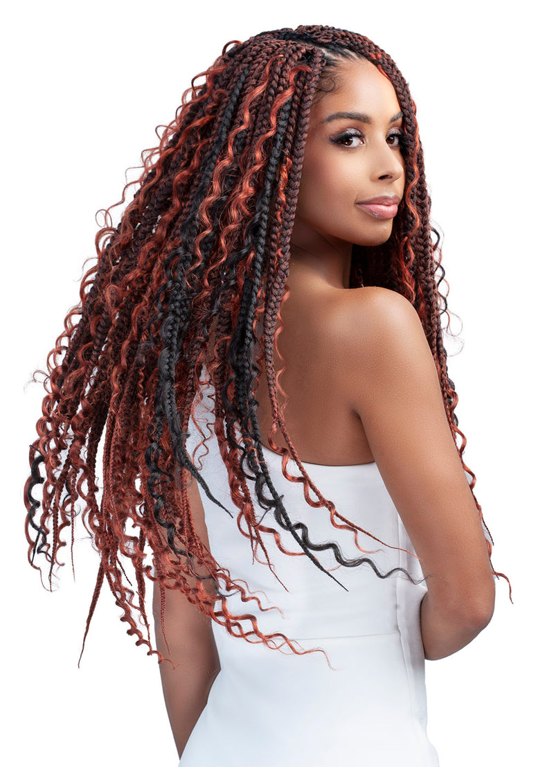 Bobbi Boss Infusion Crochet Braid HBF003 DEEP CURL BOHO BOX 24" | Hair Crown Beauty Supply