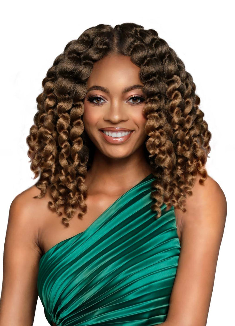 Bobbi Boss Crochet Hair Brazilian Baton Curl 10" 2X | Hair Crown Beauty Supply