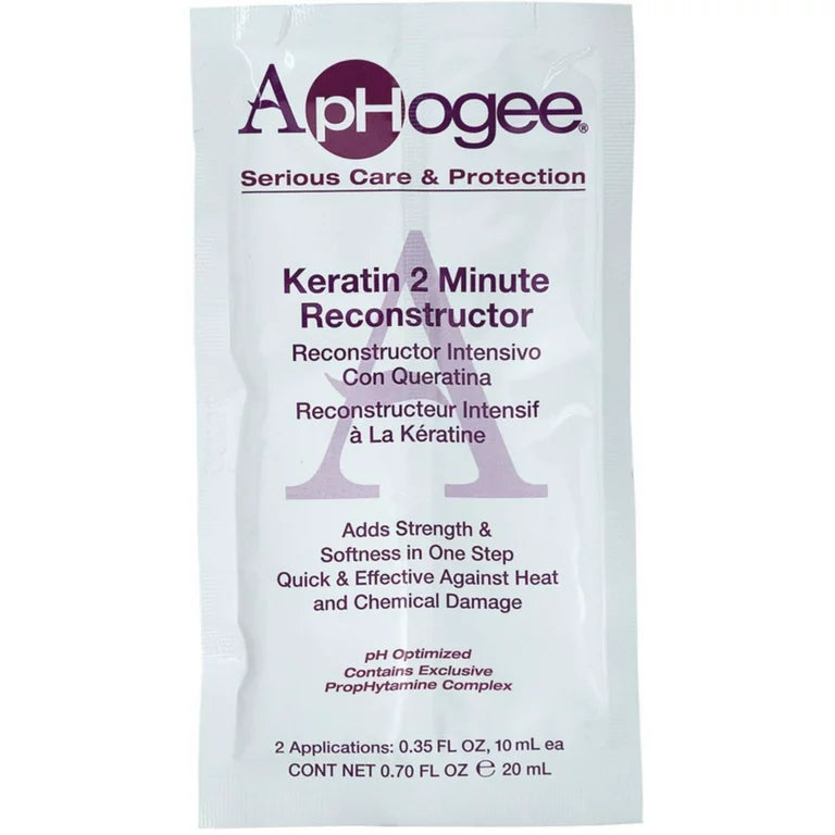 ApHogee Keratin 2 Minute Reconstructor 0.7oz Pack | Hair Crown Beauty Supply