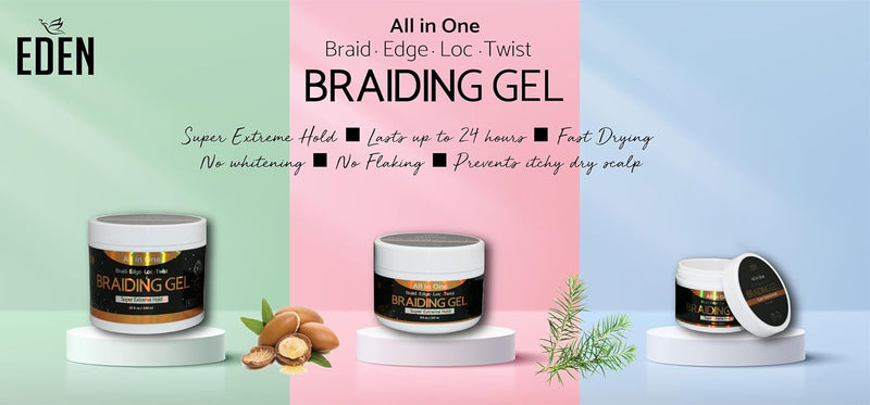 EDEN All-in-One Braiding Gel | Hair Crown Beauty Supply