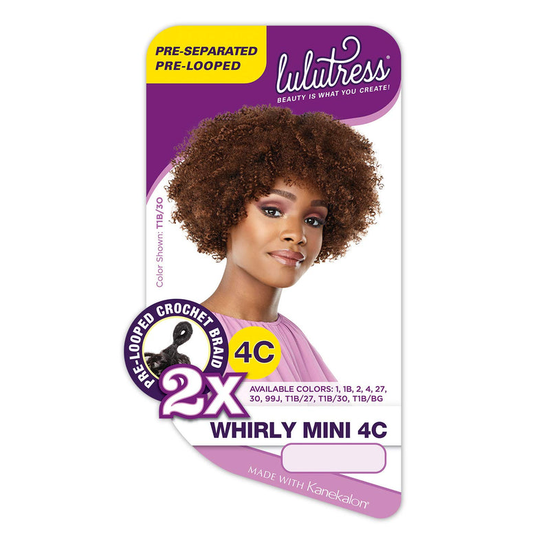 Sensationnel LuluTress 2X Whirly Mini 4C Synthetic Braid | Hair Crown Beauty Supply