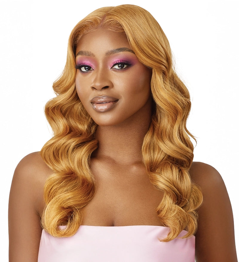 Outre Airtied Human Hair Blend Fully Hand-Tied 13x6 HD Lace Front Wig NATURAL BODY WAVE 22 | Hair Crown Beauty Supply