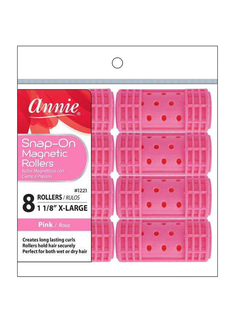 Annie Snap On Magnetic Rollers X-LARGE (8CT) | Hair Crown Beauty Supply