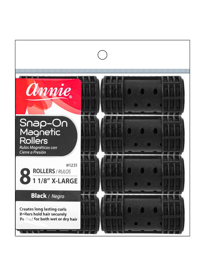 Annie Snap On Magnetic Rollers X-LARGE (8CT) | Hair Crown Beauty Supply