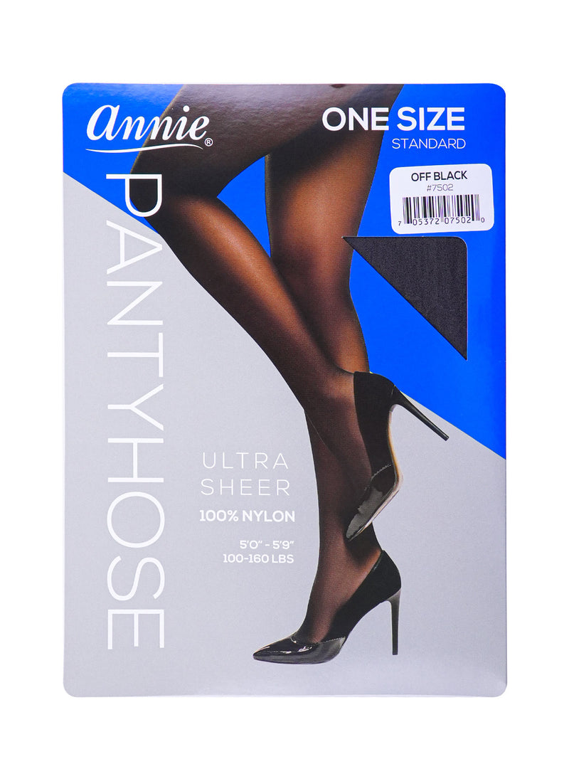 (6 Pack) Annie Ultra Sheer 100% Nylon Pantyhose One Size | Hair Crown Beauty Supply