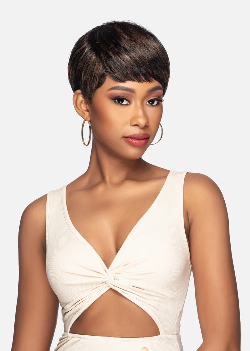 Vivica A Fox 100% Human Hair Pure Comfort Cap Wig BELLA | Hair Crown Beauty Supply