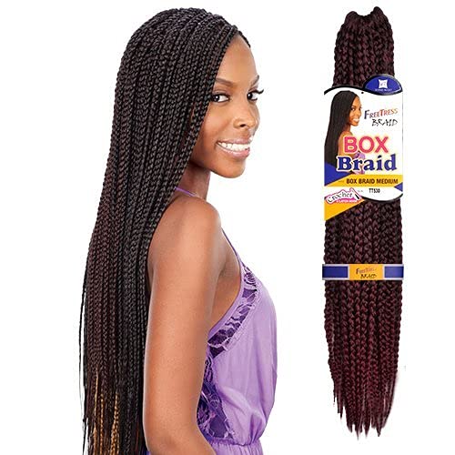 FreeTress Crochet Box Braid MEDIUM | Hair Crown Beauty Supply