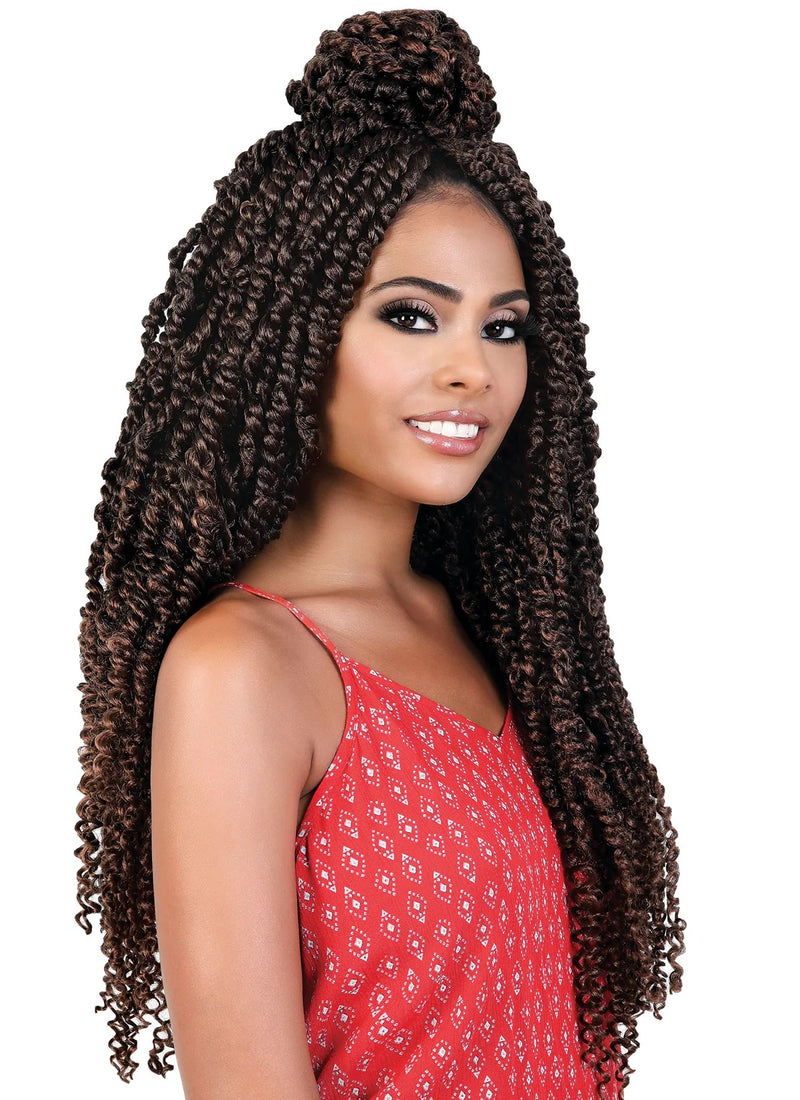 Motown Tress Synthetic Crochet Braid 2X PASSION TWIST 24" | Hair Crown Beauty Supply