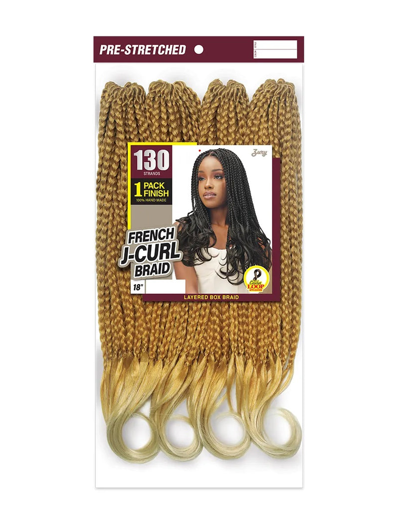 Zury 1-Pack Finish Synthetic French J-Curl Braid