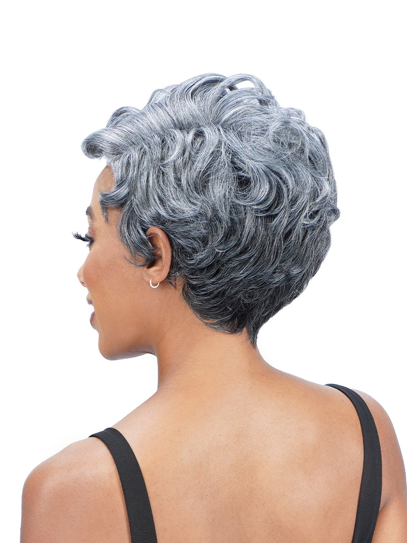 ZURY SiS Ms Wisdom Salt and Pepper Lace Part Wig WISDOM 302 | Hair Crown Beauty Supply