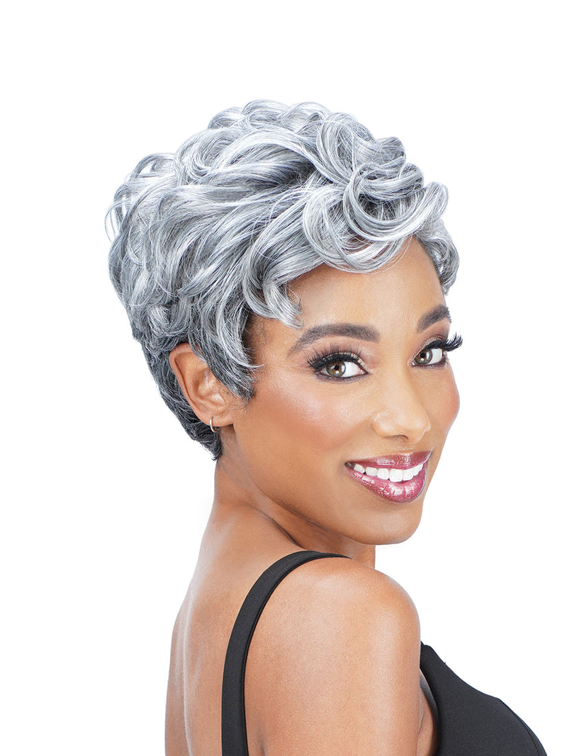 ZURY SiS Ms Wisdom Salt and Pepper Lace Part Wig WISDOM 302 | Hair Crown Beauty Supply