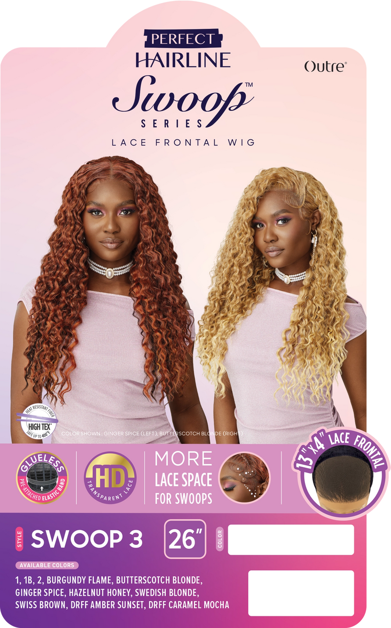 Outre Perfect Hairline SWOOP Series Glueless 13x4 HD Lace Front Wig SWOOP3 | Hair Crown Beauty Supply