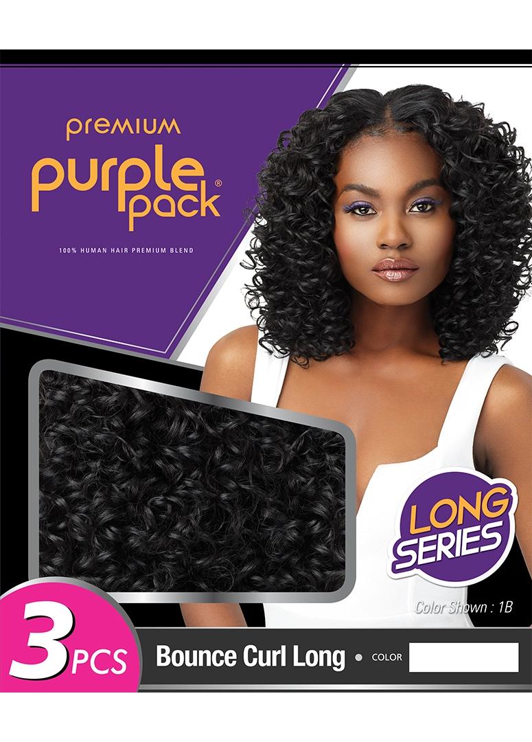 Outre Purple Pack Long 3PCS BOUNCE CURL LONG | Hair Crown Beauty Supply