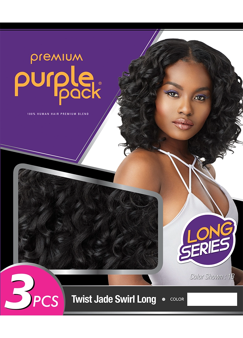 Outre Purple Pack Long 3PCS TWIST JADE SWIRL LONG | Hair Crown Beauty Supply