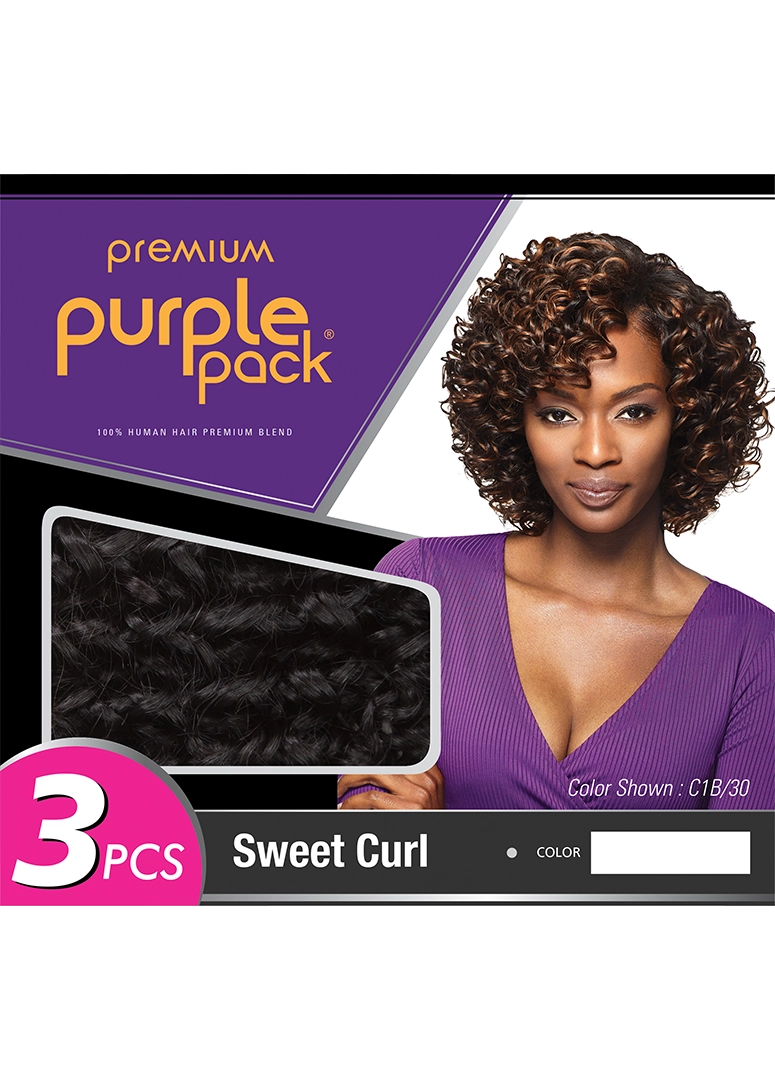 Outre Premium Purple Pack 3PCS SWEET CURL | Hair Crown Beauty Supply