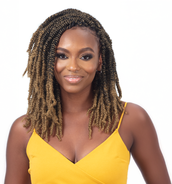 FreeTress Synthetic Crochet Braid 3X PRE-FLUFFED POPPIN' TWIST 16" | Hair Crown Beauty Supply