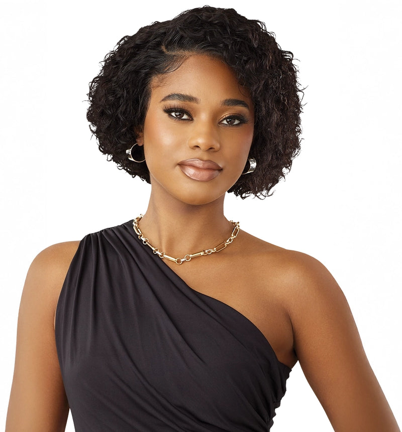 Outre MyTresses Black Label Unprocessed Human Hair 13x4 HD Lace Frontal Wig HH-VIRGIN DEEP BOB 8" | Hair Crown Beauty Supply
