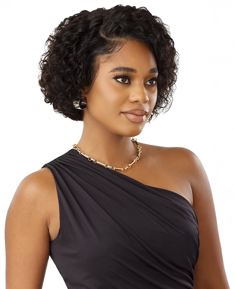 Outre MyTresses Black Label Unprocessed Human Hair 13x4 HD Lace Frontal Wig HH-VIRGIN DEEP BOB 8" | Hair Crown Beauty Supply