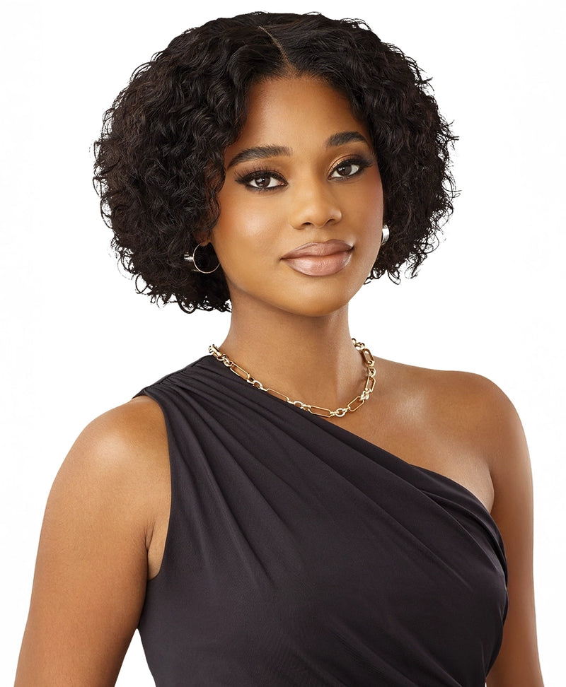 Outre MyTresses Black Label Unprocessed Human Hair 13x4 HD Lace Frontal Wig HH-VIRGIN DEEP BOB 8" | Hair Crown Beauty Supply