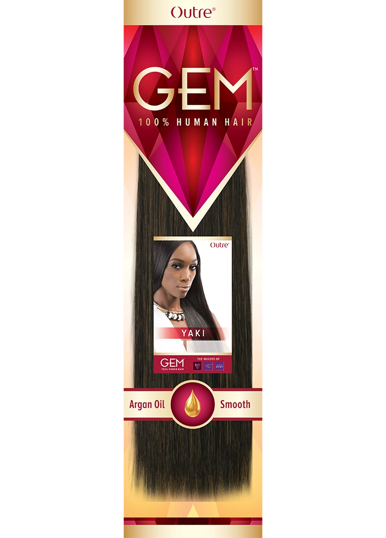 Outre GEM 100% Human Hair Yaki Weave 14" | Hair Crown Beauty Supply