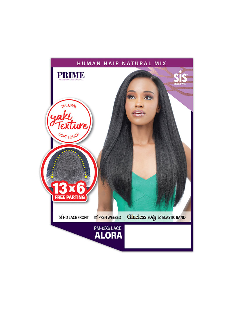 ZURY SiS Prime Human Hair Mix Glueless 13x6 HD Lace Front Wig ALORA | Hair Crown Beauty Supply