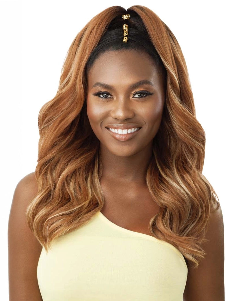 Outre Converti Cap Deluxe Cap Half Wig ROSEY WAVES | Hair Crown Beauty Supply