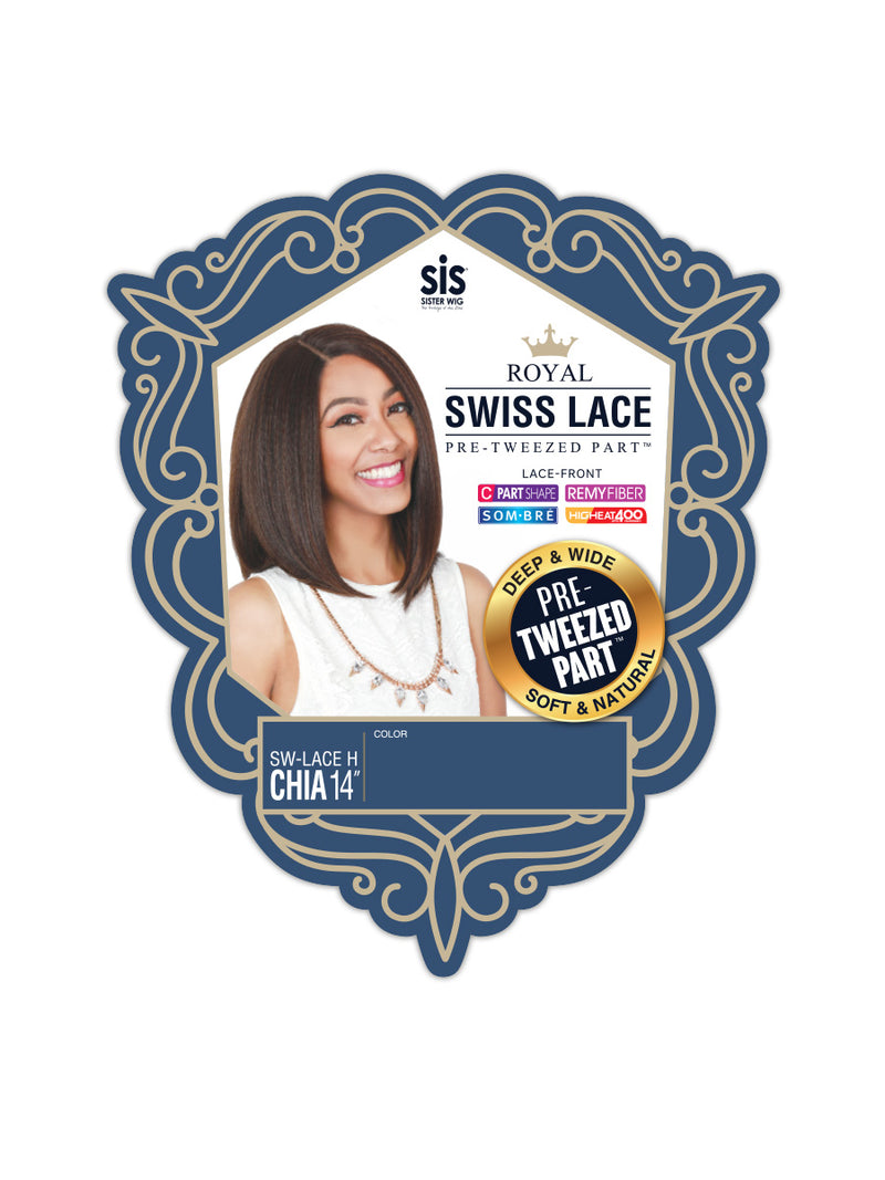 ZURY SiS Royal Swiss Lace Pre-Tweezed Part Lace Front Wig CHIA 14" | Hair Crown Beauty Supply