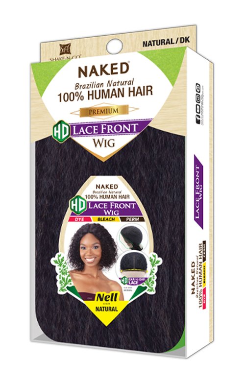 Shake-N-Go Naked Brazilian 100% Human Hair Lace Front Wig NELL | Hair Crown Beauty Supply