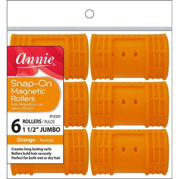 Annie Snap On Magnetic Rollers JUMBO (6CT) | Hair Crown Beauty Supply