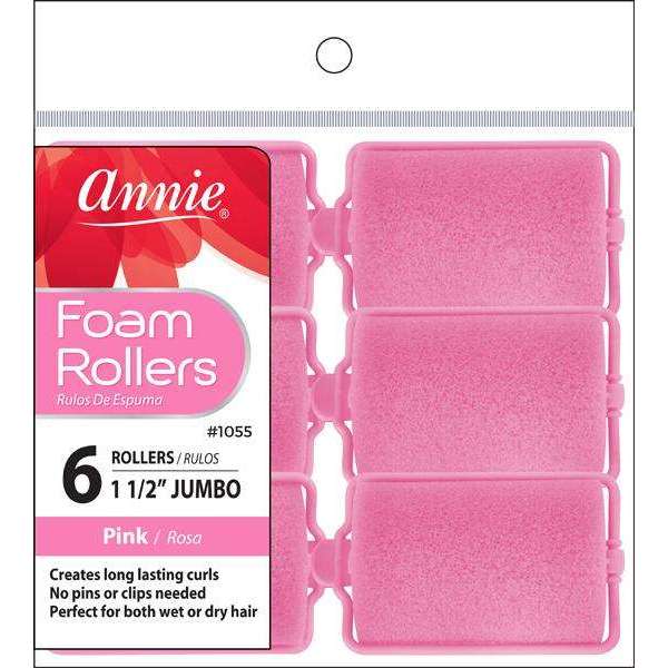 Annie Foam Rollers JUMBO (6CT) | Hair Crown Beauty Supply