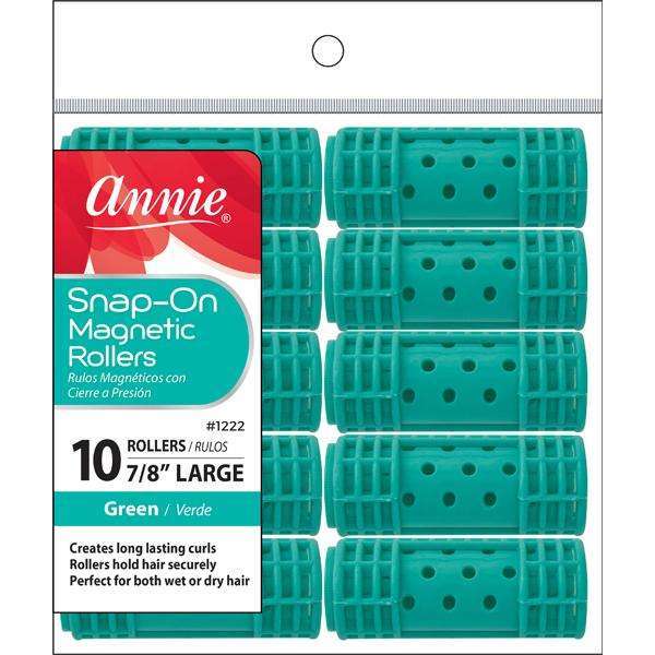 Annie Snap On Magnetic Rollers LARGE (10CT)