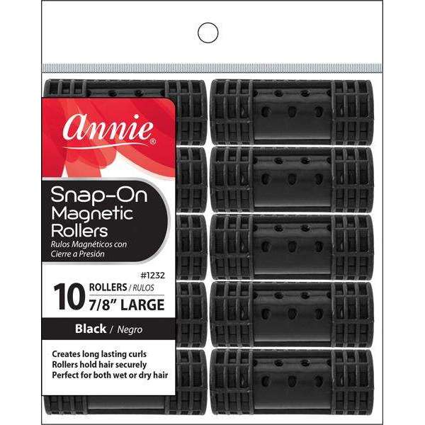 Annie Snap On Magnetic Rollers LARGE (10CT)