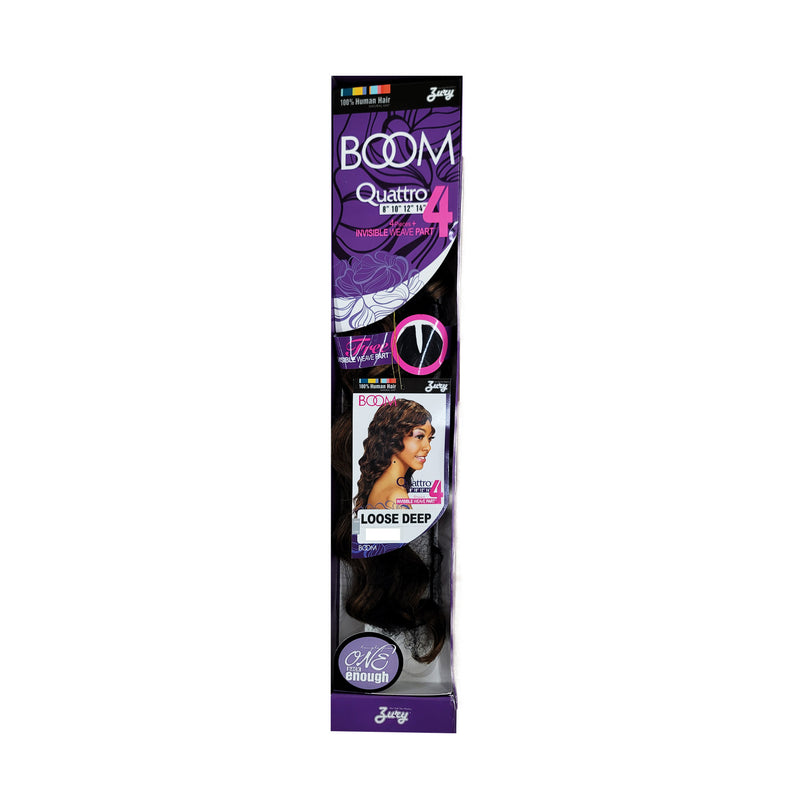 ZURY Boom Quattro Human Hair Mix Weaving Hair LOOSE DEEP | Hair Crown Beauty Supply