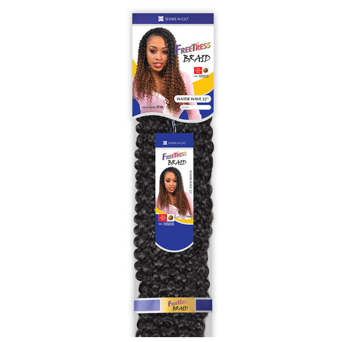 FreeTress Synthetic Crochet Braid Water Wave 22" | Hair Crown Beauty Supply