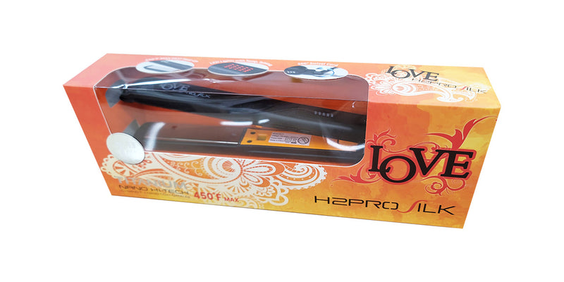 H2PRO Silk Love Series 1" Titanium Flat Iron | Hair Crown Beauty Supply