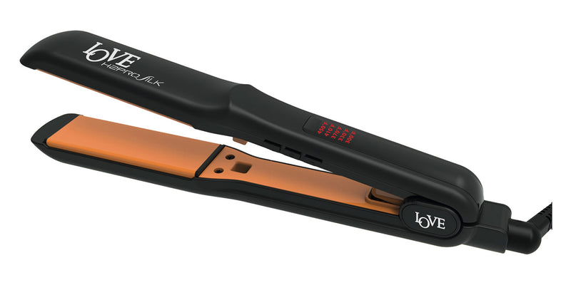 H2PRO Silk Love Series 1" Titanium Flat Iron | Hair Crown Beauty Supply