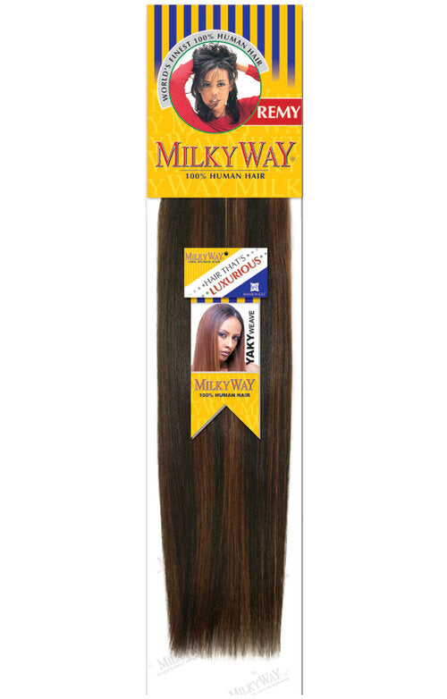 MilkyWay 100% Human Hair Yaki Weave 12" | Hair Crown Beauty Supply