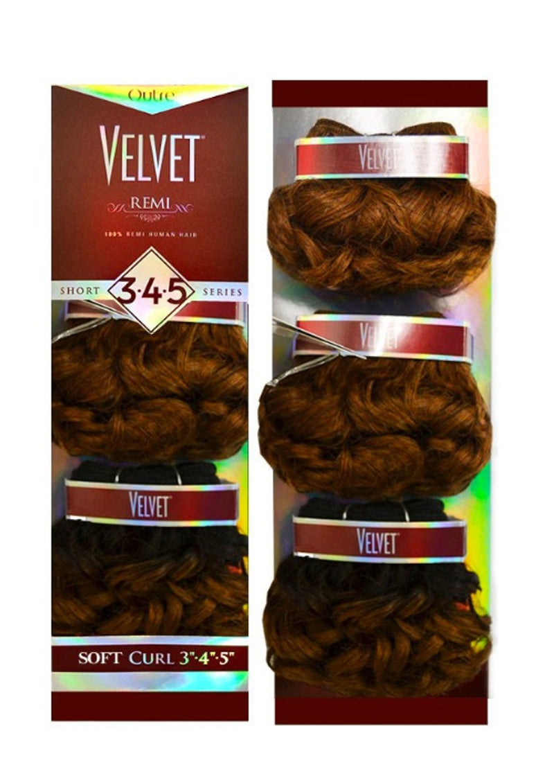 Outre Velvet REMI Short Series SOFT CURL 3" 4" 5" | Hair Crown Beauty Supply