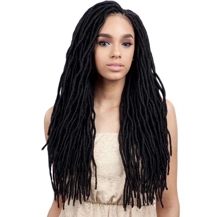 FreeTress Synthetic Crochet Braid 2X Soft Wavy Faux Loc 20" | Hair Crown Beauty Supply