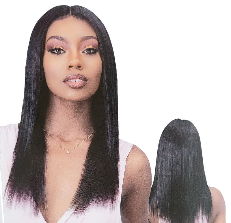 FEMI EDGE 100% Virgin Remy Human Hair 13x4 HD Lace Part Wig STRAIGHT 18" | Hair Crown Beauty Supply