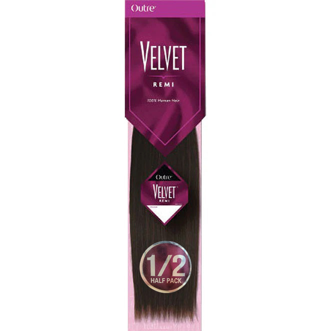 [HALF PACK] Outre Velvet REMI 100% Human Hair Weave 10