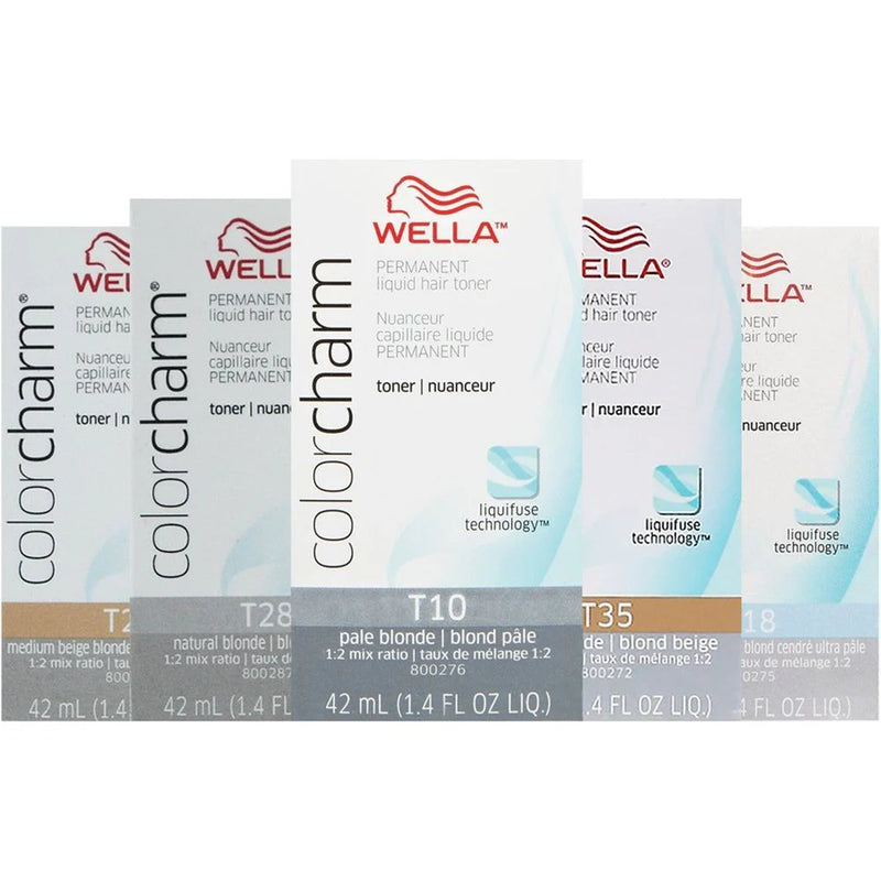 WELLA Color Charm Permanent Liquid Hair Toner 1.4 Oz | Hair Crown Beauty Supply