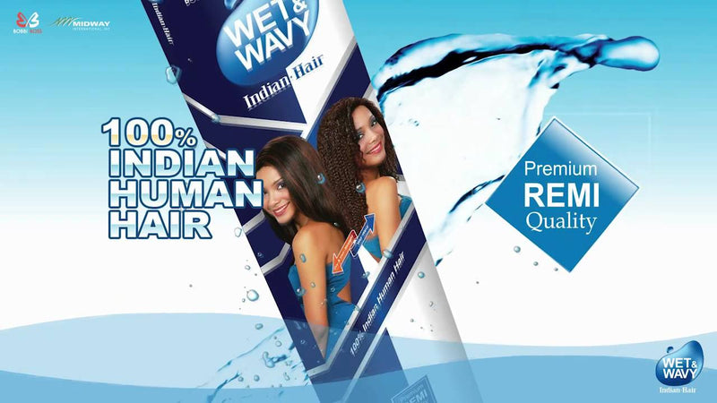 Bobbi Boss Wet & Wavy 100% Indian Human Hair HONEY 10" | Hair Crown Beauty Supply