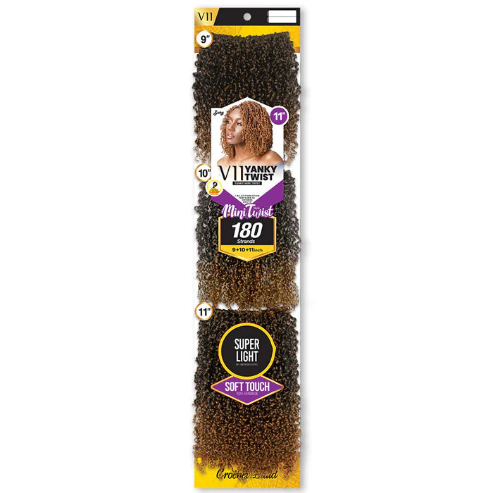 ZURY V11 Mini Twist Synthetic Crochet Braid YANKY TWIST 9"/10"/11" | Hair Crown Beauty Supply