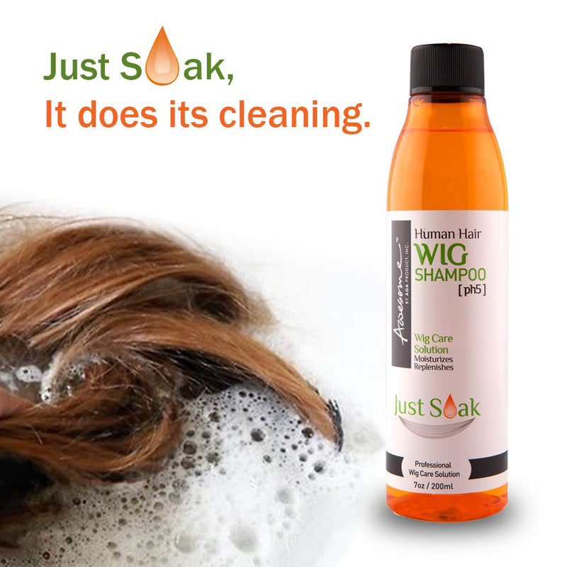 Awesome Professional Wig Care Solution Just Soak Shampoo 7oz | Hair Crown Beauty Supply
